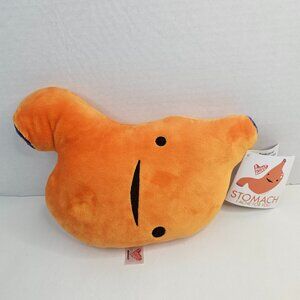 I Heart Guts Stomach Plush I Ache For You Orange Tummy Stuffed Organ Pillow Toy
